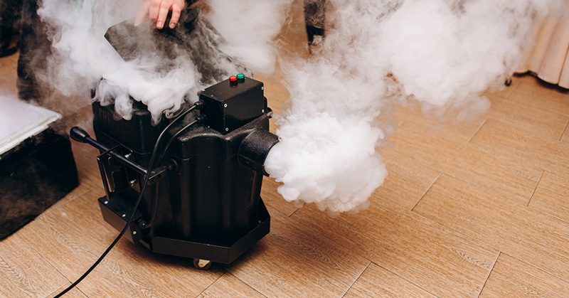 Fog machine or smoke machines can clog HVAC filters.